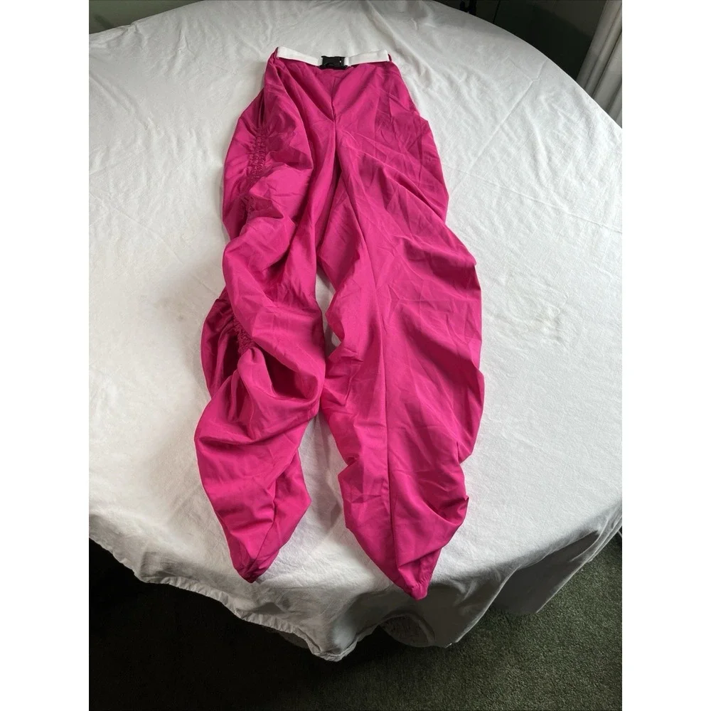Weissman Showtime Dance Costume Pink Sequin Leotard & Jogger Set Size SA Girls